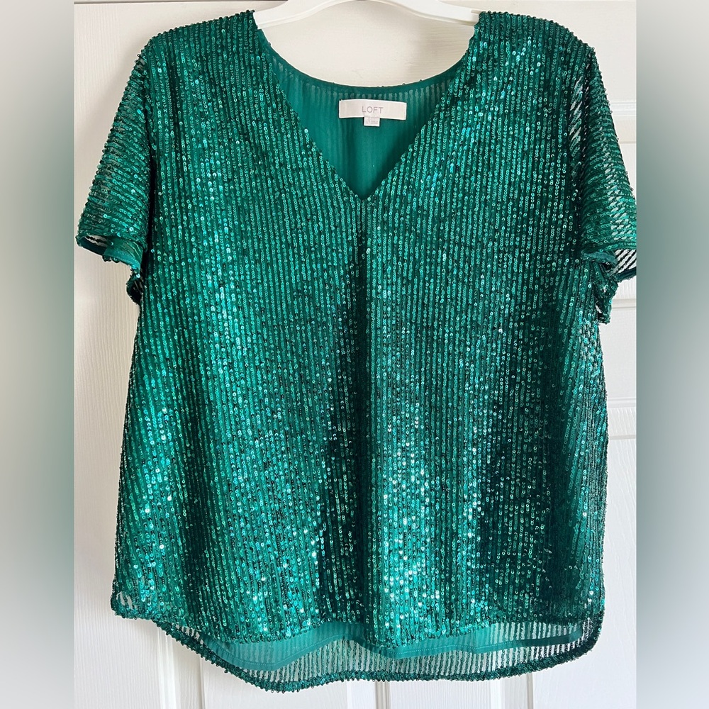 Loft Sequin top